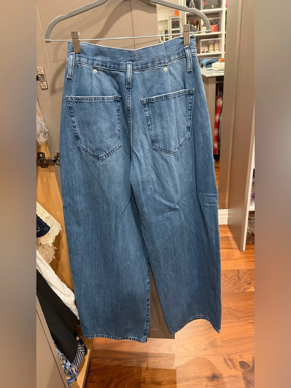 Zara Light Blue Wide-Leg Jeans